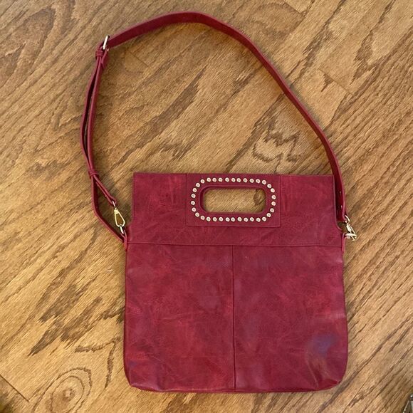Ah-dorned dark red back with gold accents shoulder or cross body - Picture 10 of 14